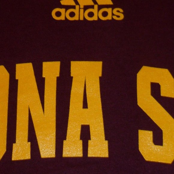 Adidas Men's Arizona State Sun Devils Gridiron Cotton T-shirt Large Medium - Picture 3 of 3